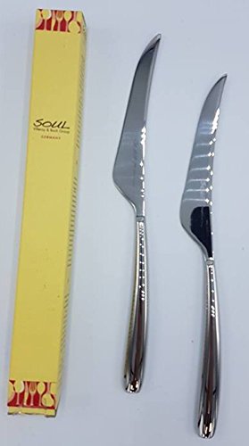 Villeroy & Boch Soul / 6-teiliges Steakmesser-Set / Tafelbesteck / pflegeleichtes Besteck aus poliertem 18/10 Edelstahl / geeignet für 6 Personen - 
