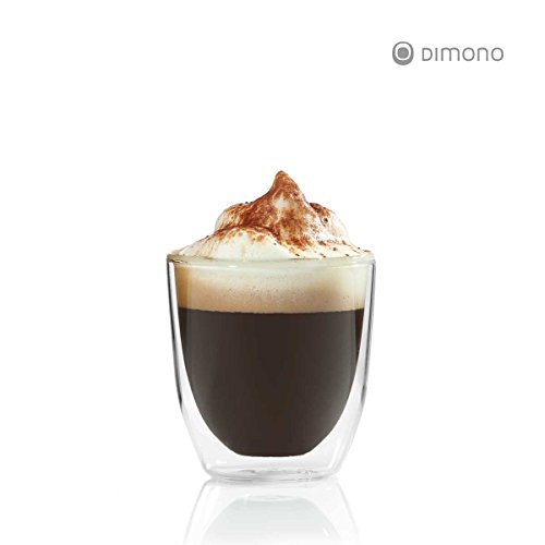6x Doppelwandiges Espressoglas 80ml Espresso-tasse aus Glas Espresso-gläser von Dimono - 