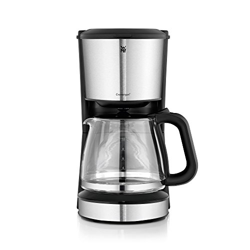 WMF BUENO Kaffeemaschine Glas, 10 Tassen, 1000 W, Aromaglaskanne, Warmhalteplatte, Tropfstopp, cromargan/silber - 2