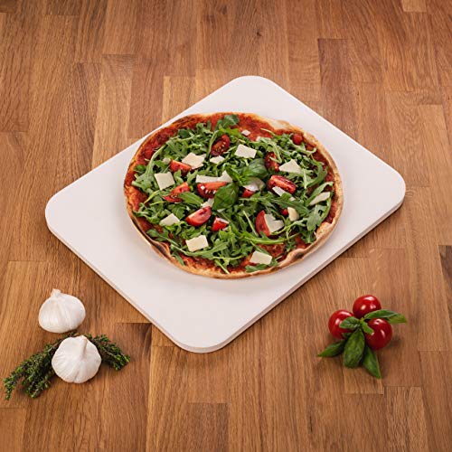 Blumtal Pizza-Stein und Pizzaschieber - Pizzaschaufel & Stein, für Gasgrill und Grill, original Pizzaofen-Material - 8