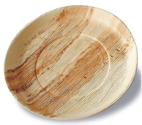 25 Palmblatt-Teller rund, Ø 24 cm, Tiefe 2,5 cm