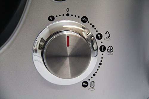 Küchenmaschine Rührmaschine Knetmaschine Teigkneter Silber 5L, 1400 W max. DMS® - 
