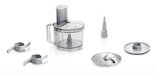 Bosch MCM3100W Kompakt-Küchenmaschine, 800 W, 2,3 L, SmartStorage, weiß / grau - 