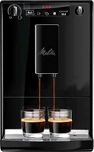 Melitta E 950-222 Kaffeevollautomat Caffeo Solo mit Vorbrühfunktion, 15 bar, Designedition schwarz